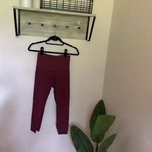 lululemon athletica wunder under 3/4 length leggings